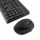 Клавиатура с мишка CoolBox COO-KTR-02W Испанска Qwerty Безжичен Черен испански QWERTY