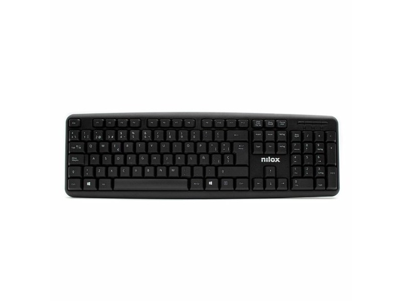 Клавиатура Nilox NXKBE000002 Черен Испанска Qwerty QWERTY