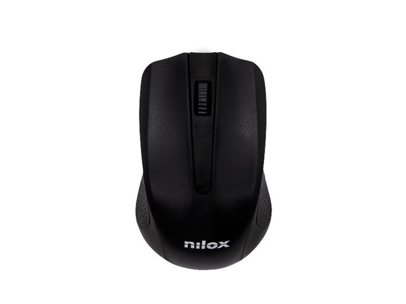 Kлаиатура с безжична мишка Nilox NXKMWE0001 Черен Испанска Qwerty QWERTY