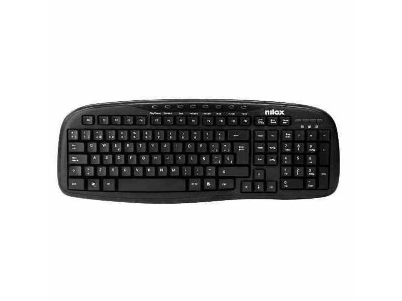 Клавиатура Nilox NXKBE000001 Черен Испанска Qwerty QWERTY