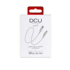 Кабел USB-C към Lightning iPhone DCU 1 Бял 1 m