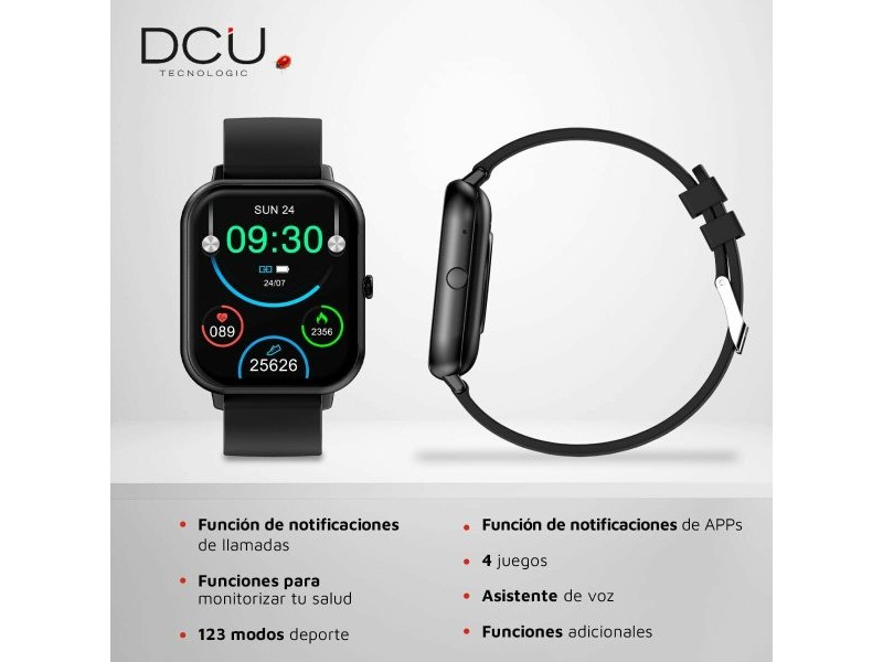 Смарт часовник DCU CURVED GLASS PRO 1,83