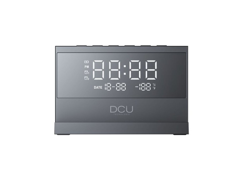 Часовник с аларма DCU 37300830 Черен