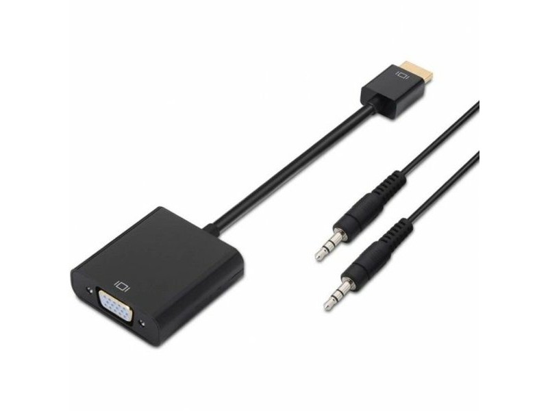 Адаптер за HDMI към SVGA с аудио Aisens A122-0126 Черен 10 cm