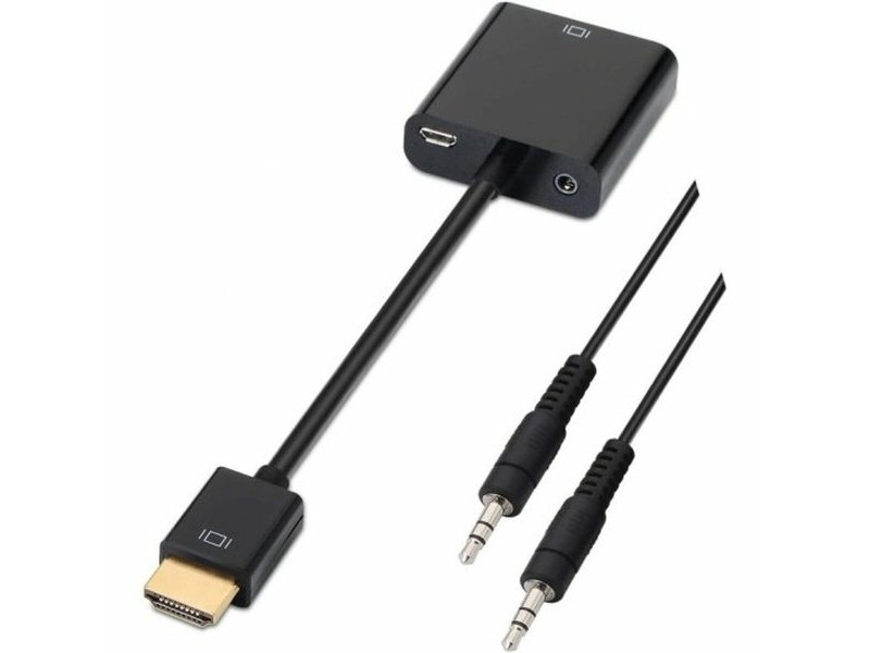 Адаптер за HDMI към SVGA с аудио Aisens A122-0126 Черен 10 cm