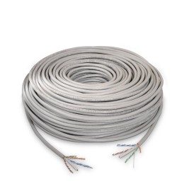UTP категория 6 твърд мрежови кабел Aisens A135-0261 Сив 100 m
