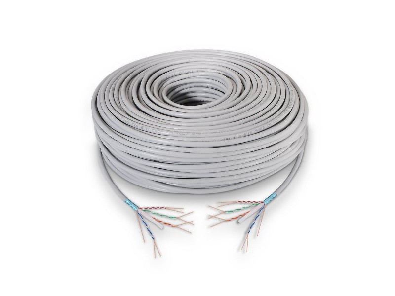 UTP категория 6 твърд мрежови кабел Aisens A136-0282 Сив 305 m