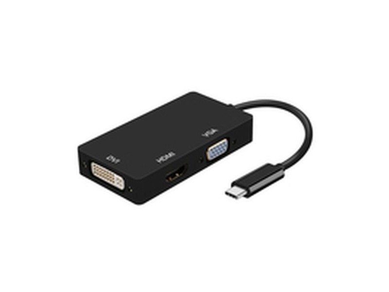 Адаптер за USB-C към VGA/HDMI/DVI Aisens A109-0343 HDMI USB VGA USB 3.2 Черен 15 cm