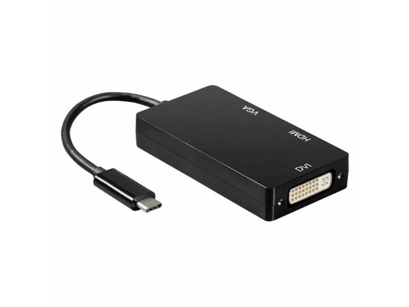 Адаптер за USB-C към VGA/HDMI/DVI Aisens A109-0343 HDMI USB VGA USB 3.2 Черен 15 cm