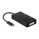 Адаптер за USB-C към VGA/HDMI/DVI Aisens A109-0343 HDMI USB VGA USB 3.2 Черен 15 cm