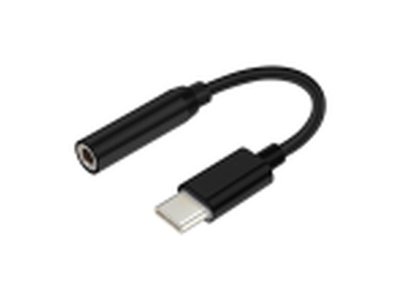 Адаптер за USB-C към Jack 3.5 mm Aisens 15 cm Черен