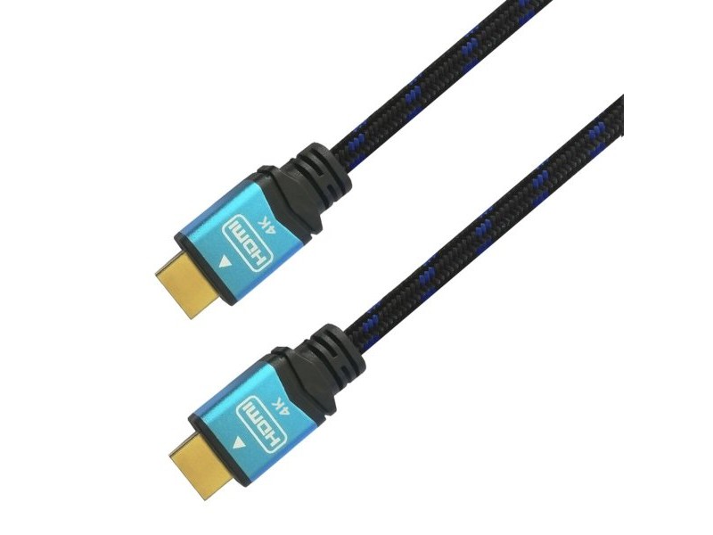 Кабел HDMI Aisens A120-0357 2 m Черен/Син 4K Ultra HD