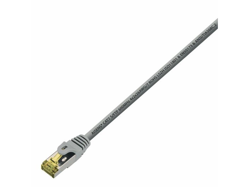 UTP категория 6 твърд мрежови кабел Aisens A146-0337 Сив 5 m