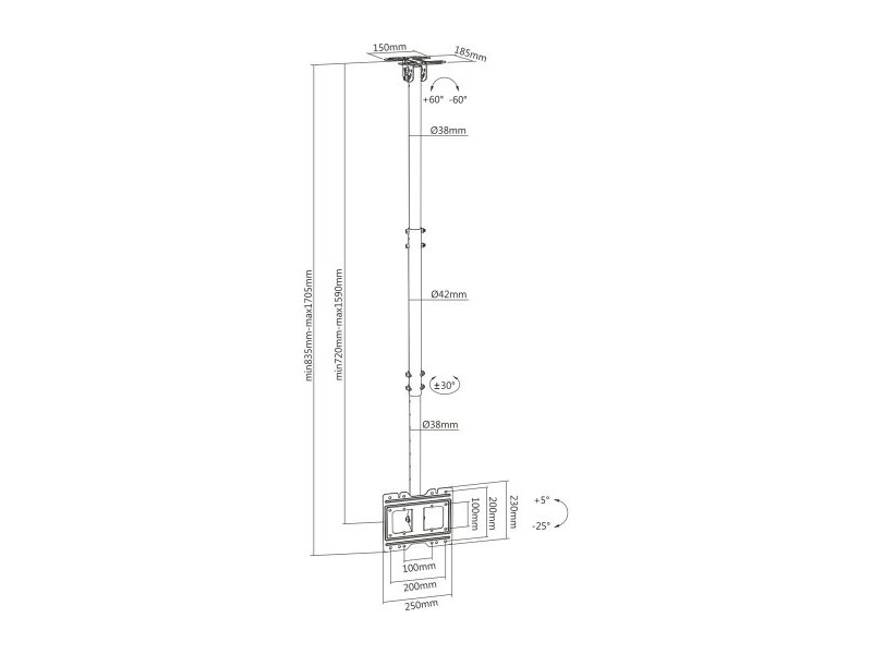 Поставка за телевизор Aisens CT43TSE-053 23-42