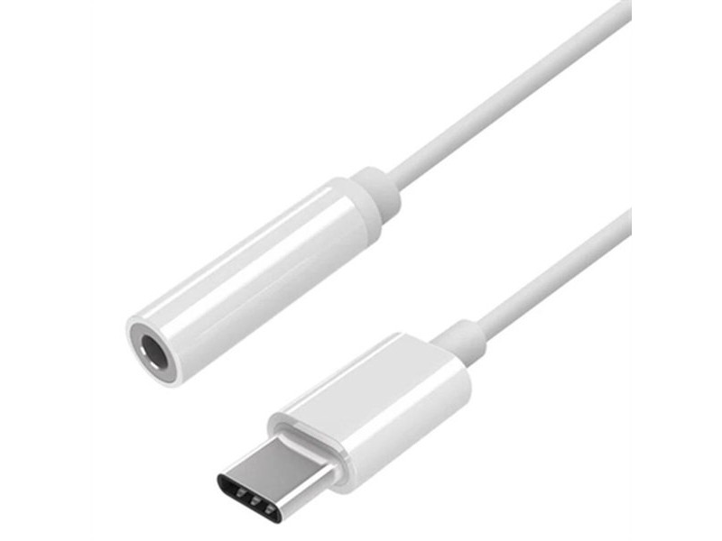 Адаптер за USB-C към Jack 3.5 mm Aisens A109-0384 15 cm Бял