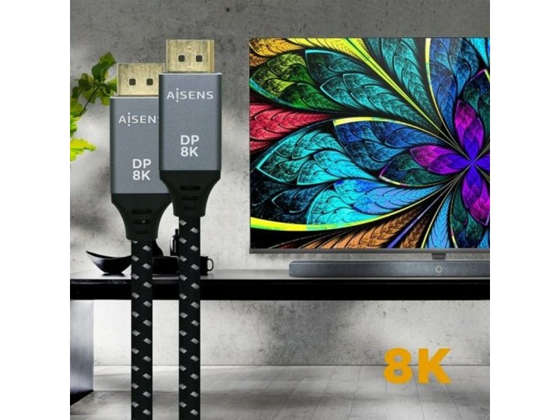 Кабел HDMI Aisens A149-0437 Черен Черен/Сив 2 m