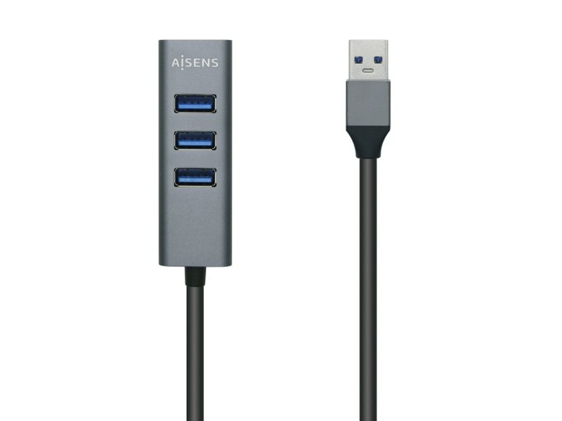 USB извод Aisens A106-0507 Сив Алуминий (1 броя)