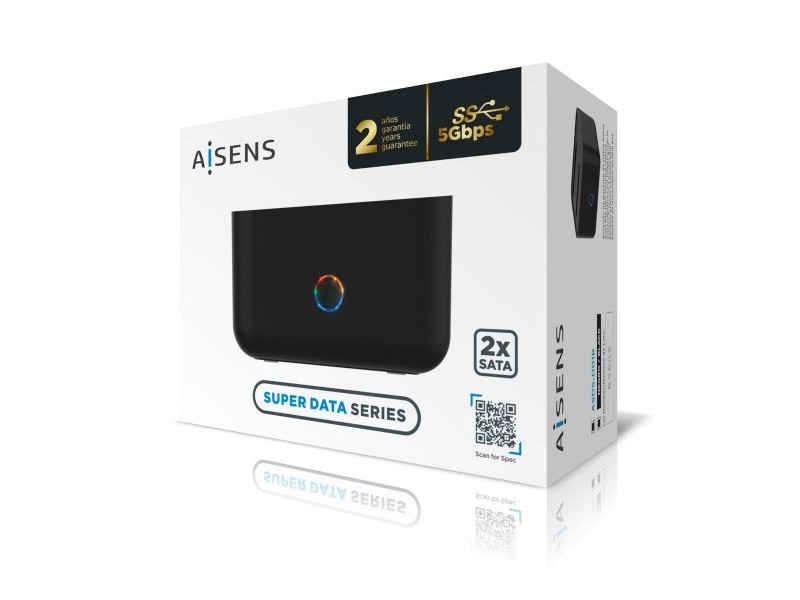 Двойна базова станция Aisens ASDS-D01B Черен