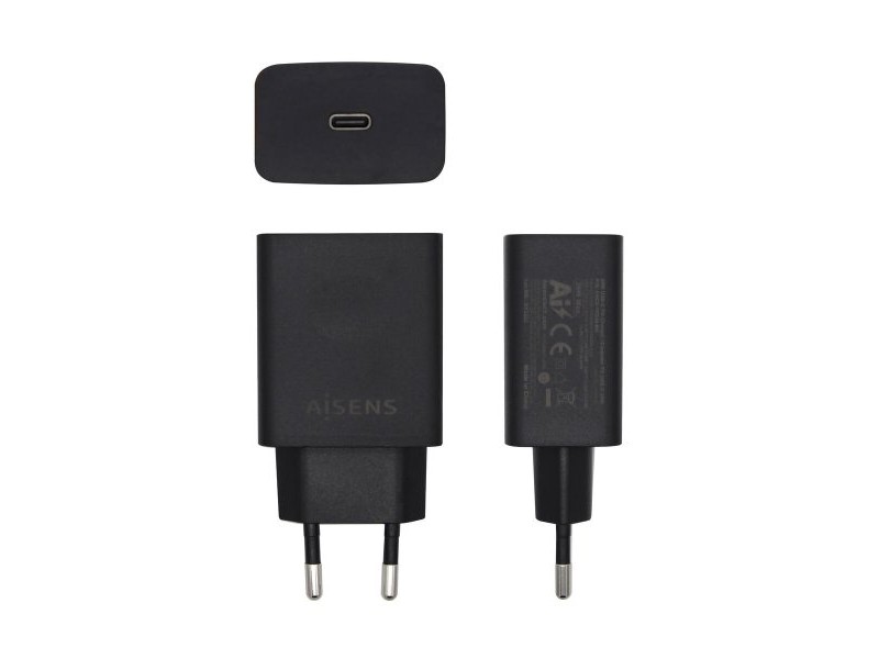 Зарядно Aisens ASCH-1PD20-BK Черен 20 W USB-C