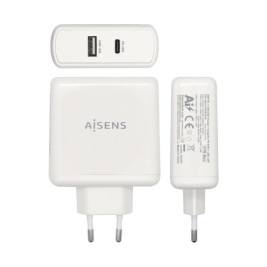 USB зарядно стена Aisens ASCH-2PD45A-W Бял 57 W USB-C (1 броя)