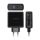 USB зарядно стена Aisens ASCH-2PD45A-BK 57 W Черен USB-C