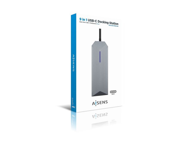 USB извод Aisens ASUC-9P001-GR Сив 100 W (1 броя)