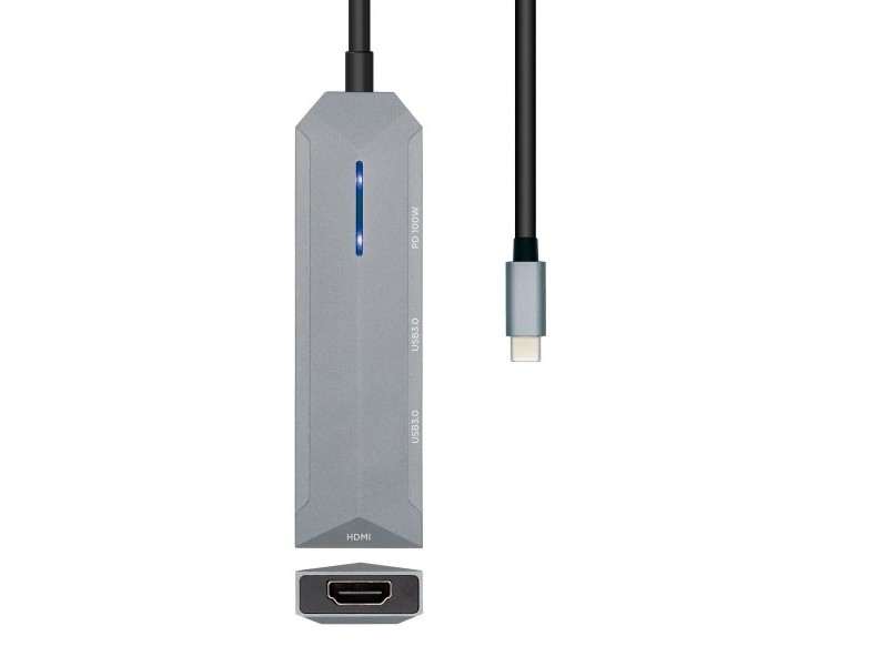 USB извод Aisens ASUC-4P002-GR Сив 100 W (1 броя)
