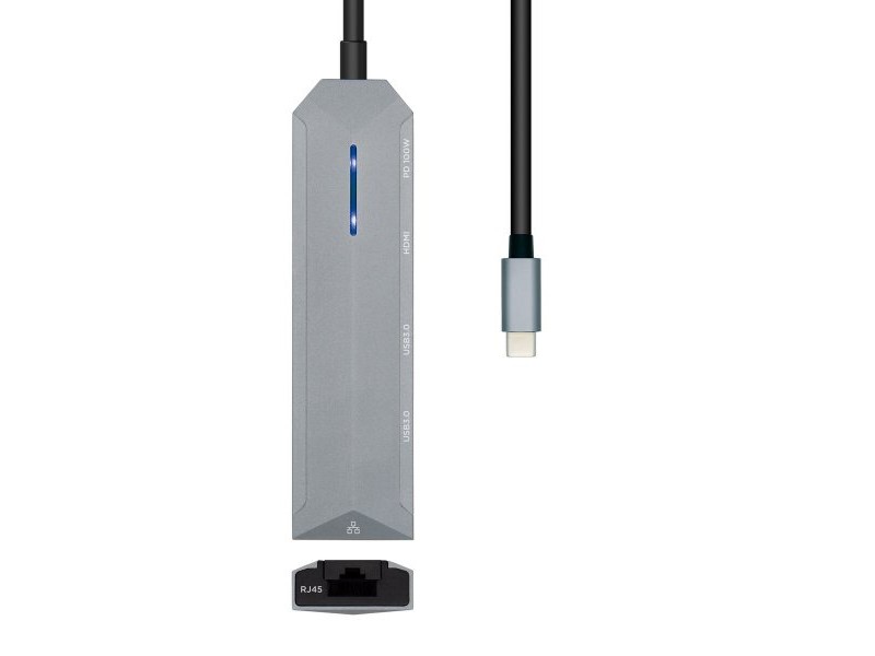 USB извод Aisens ASUC-5P003-GR Сив 100 W (1 броя) USB извод Aisens ASUC-5P003-GR Сив 100 W (1 броя)