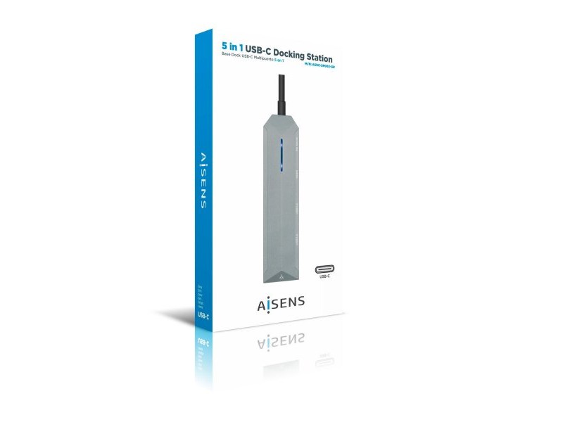USB извод Aisens ASUC-5P003-GR Сив 100 W (1 броя) USB извод Aisens ASUC-5P003-GR Сив 100 W (1 броя)