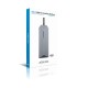 USB извод Aisens ASUC-8P004-GR 4K Ultra HD Черен Сив