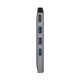 USB извод Aisens ASUC-8P004-GR 4K Ultra HD Черен Сив