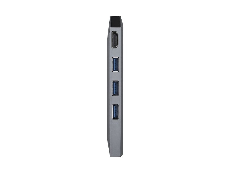 USB извод Aisens ASUC-8P004-GR 4K Ultra HD Черен Сив