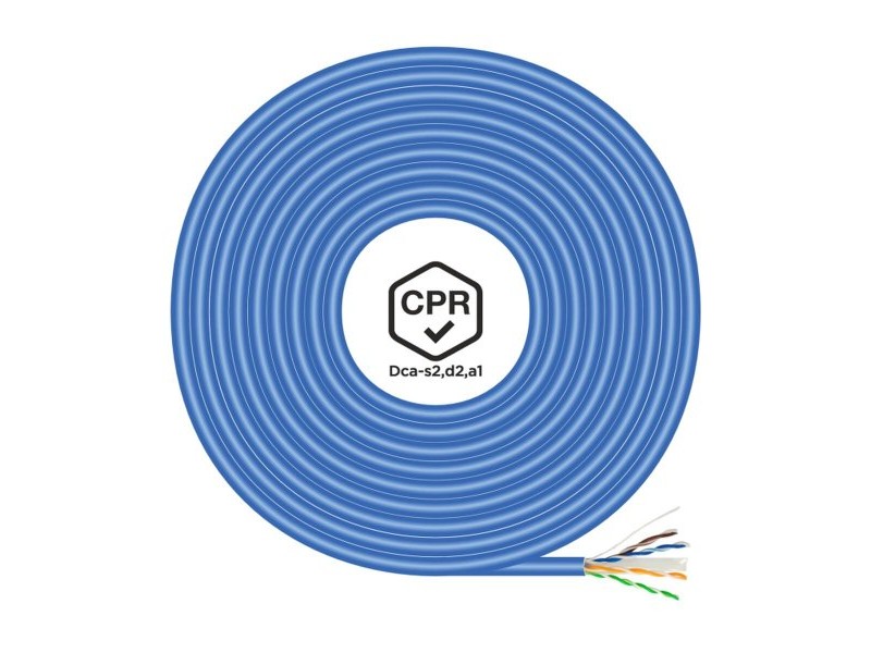Твърд RJ45 кабел категория 6 UTP Aisens A135-0662 Син 100 m