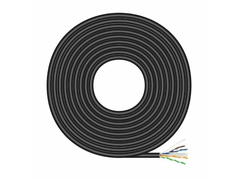 UTP категория 6 твърд мрежови кабел Aisens A135-0675 Черен 100 m