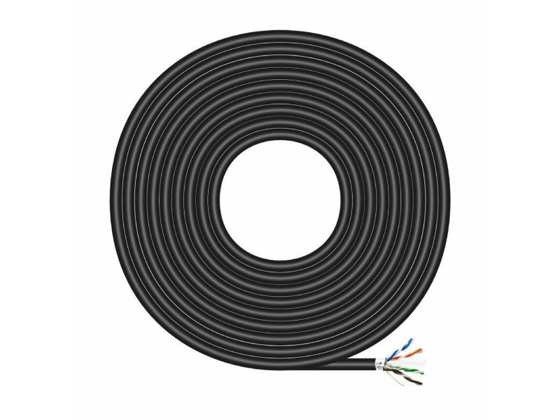 UTP категория 6 твърд мрежови кабел Aisens AWG24 Черен 305 m