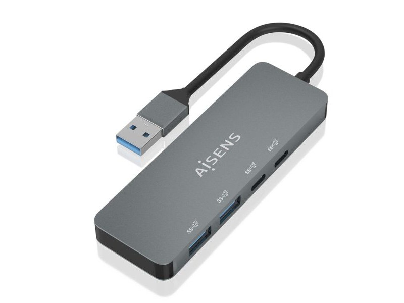 USB извод Aisens A106-0696 Сив (1 броя)