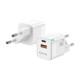 Зарядно за стена Aisens ASCH-30W2P004-W Бял 30 W (1 броя)
