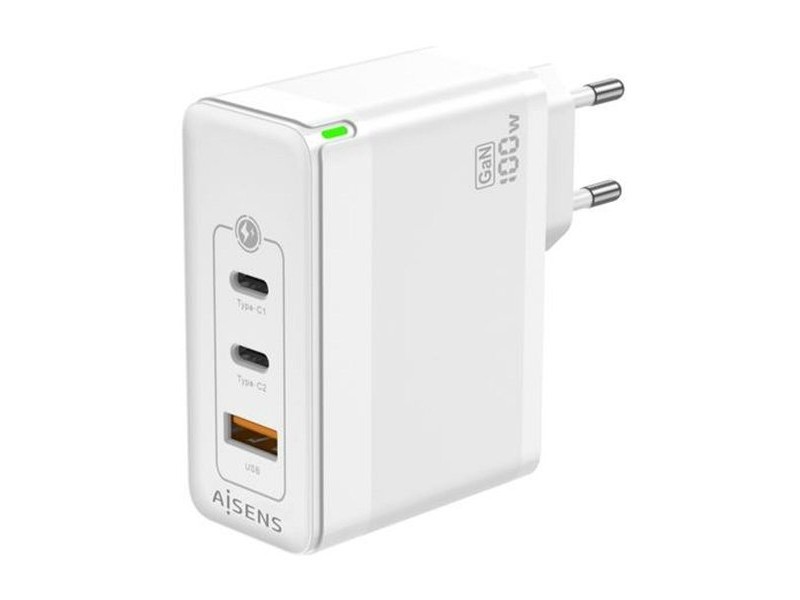 Зарядно за стена Aisens ASCH-100W3P008-W Бял 100 W (1 броя)