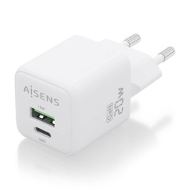 Зарядно за стена Aisens ASCH-20W2P010-W Бял 20 W (1 броя)