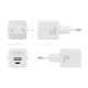Зарядно за стена Aisens ASCH-20W2P010-W Бял 20 W (1 броя)