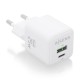 Зарядно за стена Aisens ASCH-25W2P014-W Бял 25 W (1 броя) Зарядно за стена Aisens ASCH-25W2P014-W Бял 25 W (1 броя)