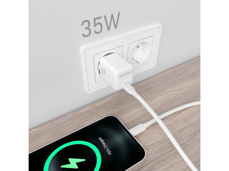 Зарядно за стена Aisens ASCH-35W1P016-W Бял 35 W (1 броя)