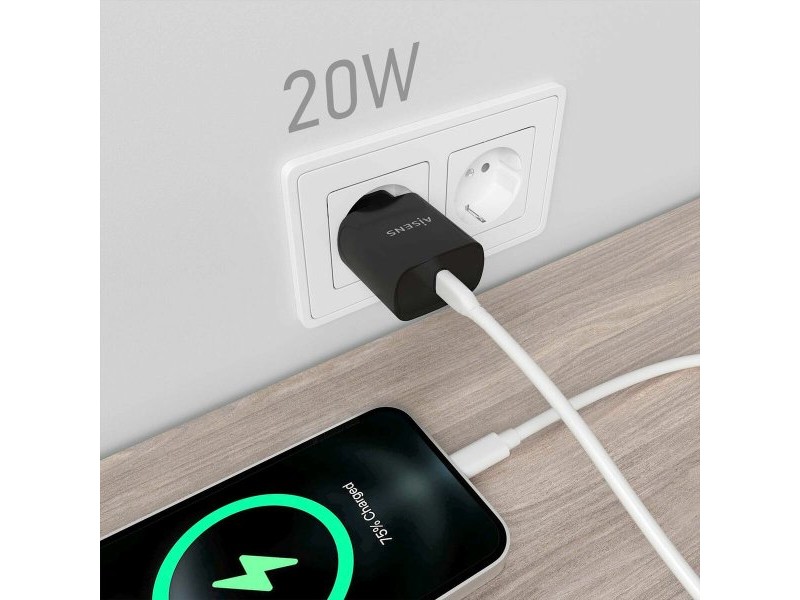 Зарядно за стена Aisens A110-0753 Черен 20 W (1 броя)