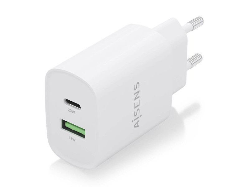 Зарядно за стена Aisens A110-0754 Бял 20 W (1 броя) Зарядно за стена Aisens A110-0754 Бял 20 W (1 броя)