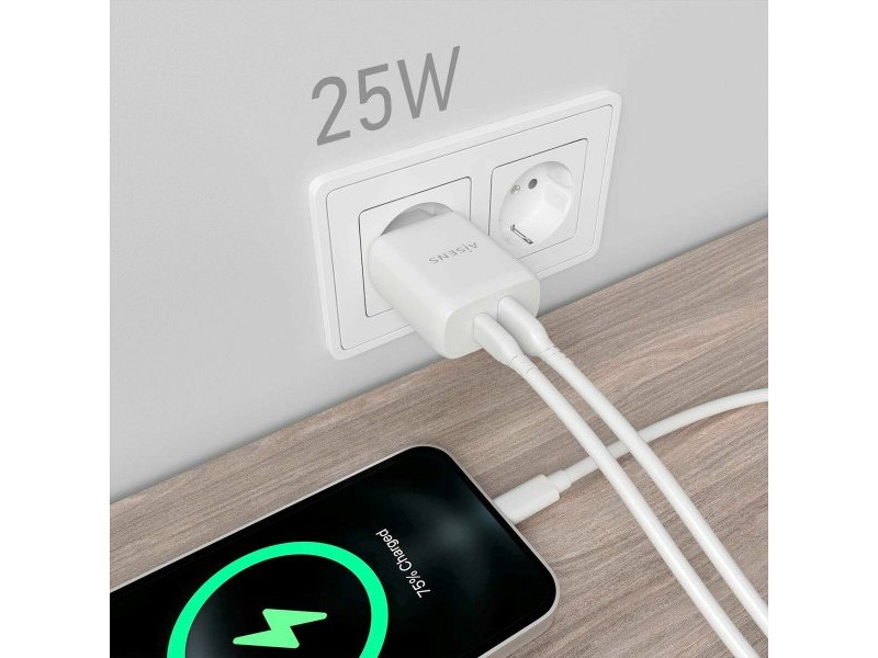 Зарядно за стена Aisens A110-0758 Бял 25 W (1 броя)