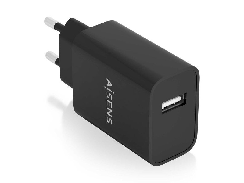 Зарядно за стена Aisens A110-0854 10,5 W Черен (1 броя) Зарядно за стена Aisens A110-0854 10,5 W Черен (1 броя)