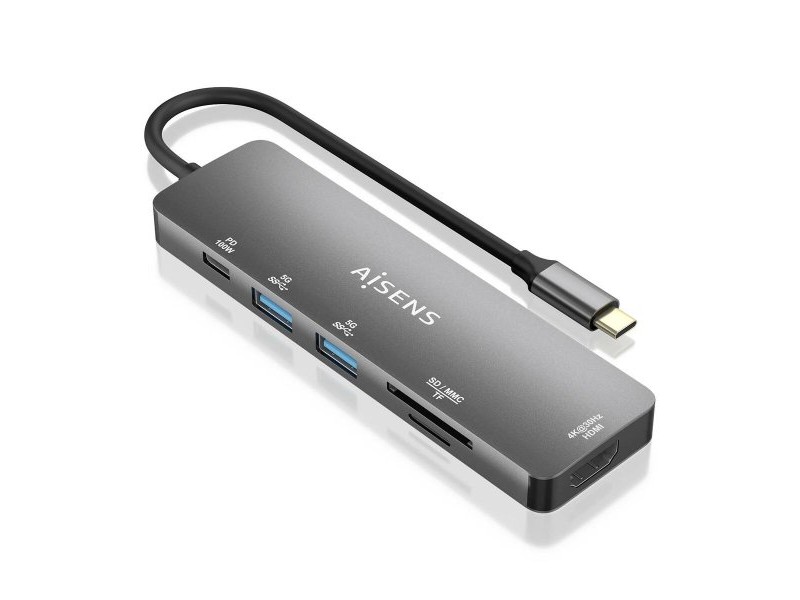 USB извод Aisens ASUC-6P016-GR Сив (1 броя)