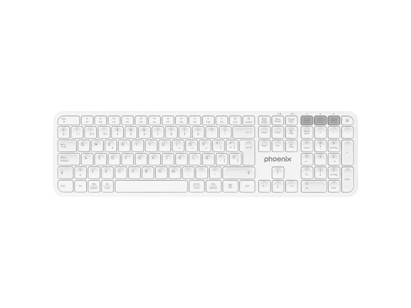 Блутут клавиатура Phoenix K300 Бял Испанска Qwerty