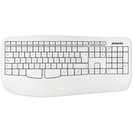 Безжична клавиатура Phoenix K201 Бял Испанска Qwerty