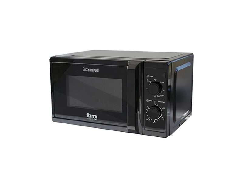 Микровълнова Фурна с Грил TM Electron Черен 700 W 20 L